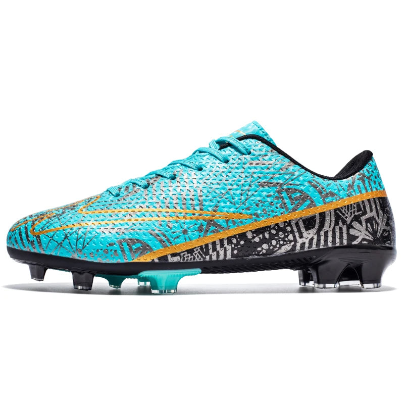 Double star unisex football training shoes, lightweight FG stud football shoes, ultra light racing football boots