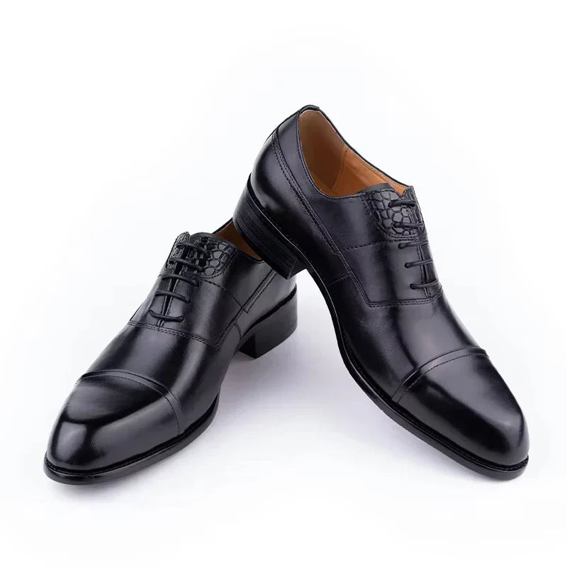 حذاء رجالي جديد أنيق رسمي بنفسجي مريح وأنيق لرجال الأعمال برباط بتصميم مدبب Sapatos Sociais Masculinos