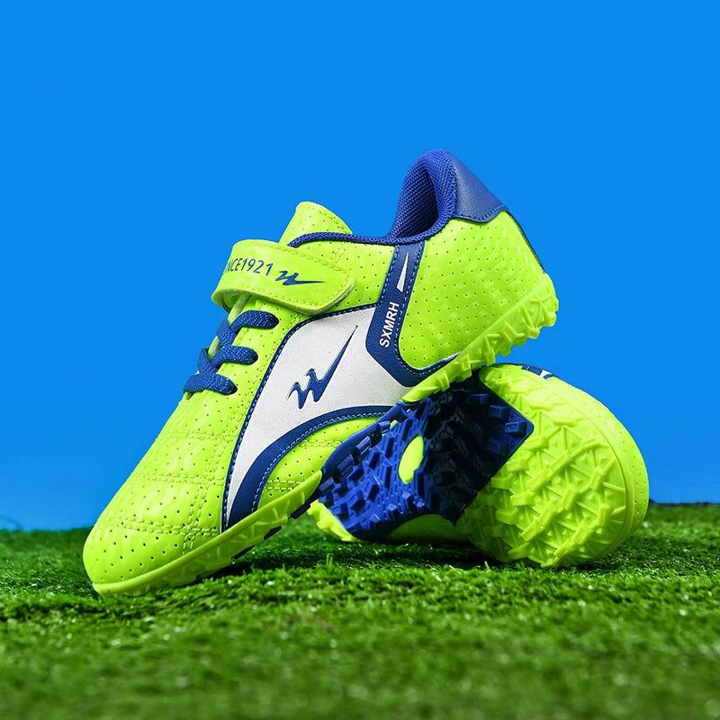 Double Star 2026 Summer TF Football Boots Men Perforated Breathable Upper Non-Slip Turf Soccer Cleats Training Sports Shoes