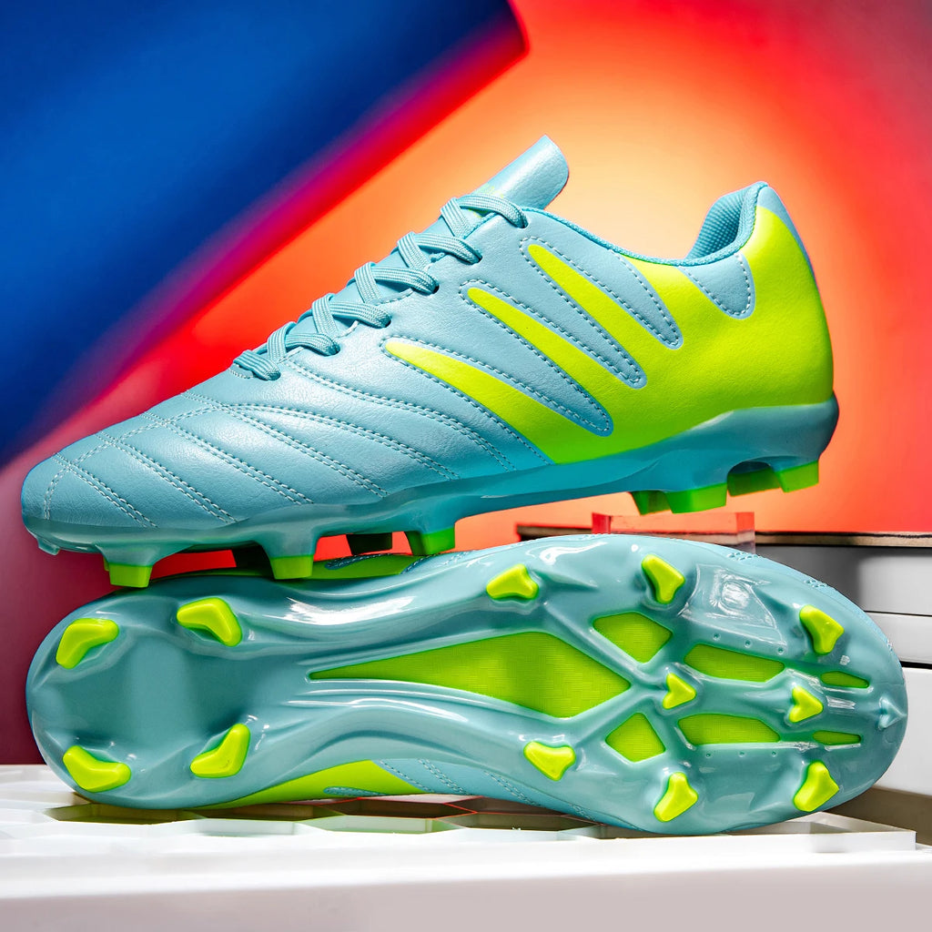 Classic Design AG FG football shoes Mixed PU Fabric Material TPU Anti-slip Sole Wearproof for Men Women Daily Training