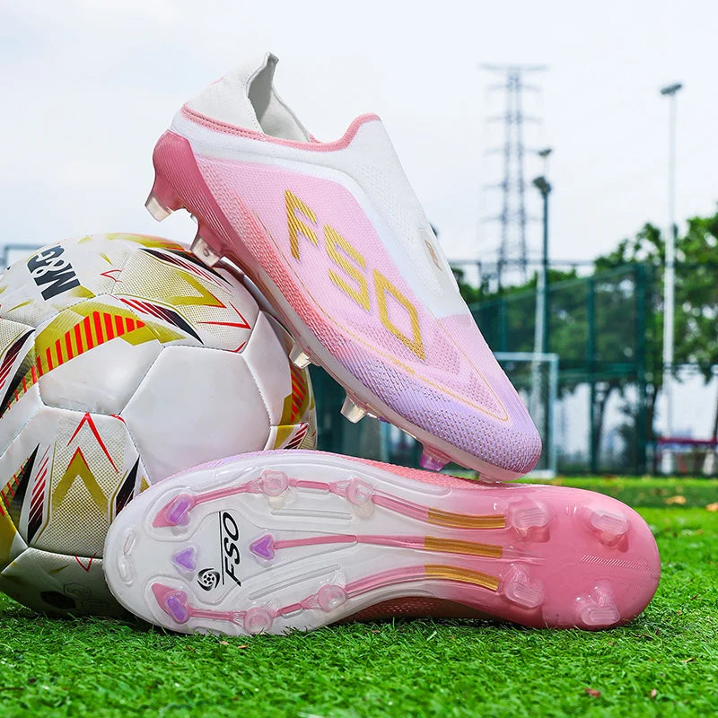 New Men Soccer Shoes Hot-selling Match Football Boots Sneakers Grass Cleats High-top Light High-quality Outdoor Non-Slip Boys