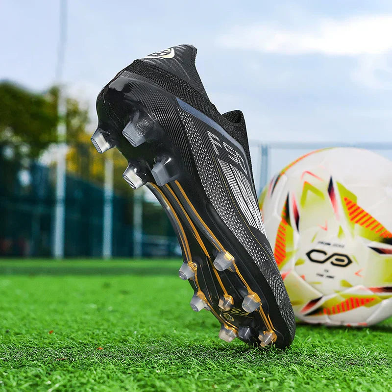 Men Training Soccer Shoes FG Breathable Drop Shipping Match Sport Cleats Football Boots Ultralight Long Spikes Indoor Sneakers