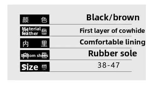 Top-grain Cowhide Men's Shoes, Bean Shoes, Summer Breathable, High-end and Sophisticated Business Casual Leather Shoes