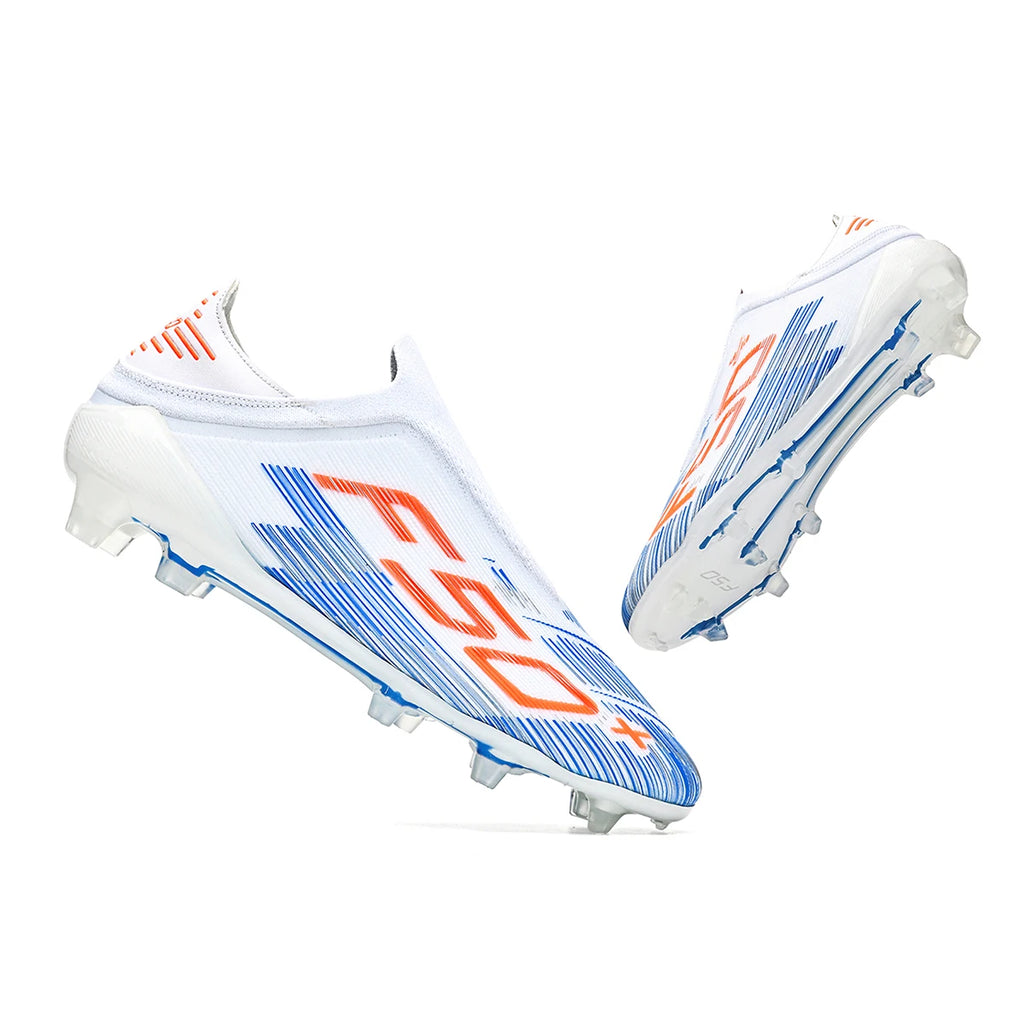 Durable Youth Football Boots PU Woven Upper TPU AG FG Studs Breathable Anti-Slip Wear-Resistant Sports Footwear
