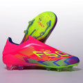 Without-lace Mens Football Boots Youth FG Professional Training Studded Fast Soccer Cleats Non Slip Football Shoes for Boys F50