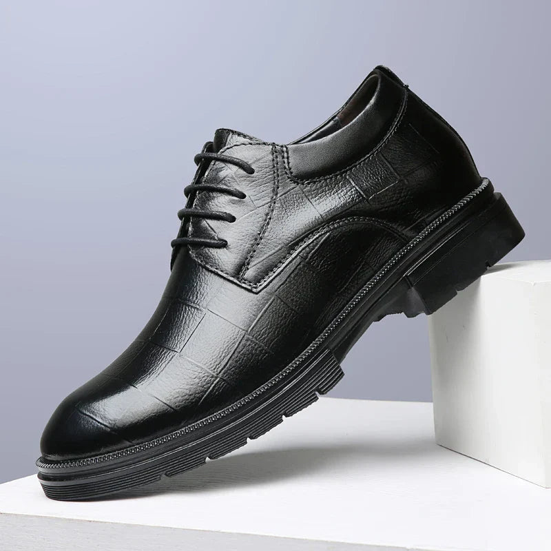 Genuine Leather Men's Oxford Shoes Lace Up Casual Shoes Comfortable Sneakers Outdoor Male Walking Shoes Formal Dress Footwear
