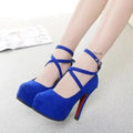 High-heeled shoes spring new style pointy shoes belt buckle high-heeled shoes fashion sandals women's size