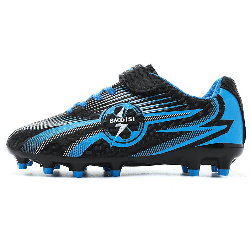 Kids Football Shoes Turf Soccer Cleats Non Slip Lightweight Training Sneakers Indoor Outdoor Futsal Boots Breathable Boys Girls