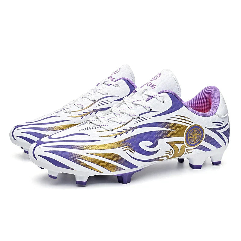 Original Soccer Cleats Man Training Shoes Outdoor Non-slip Children's Football Shoes Long Spikes Men's Futsal Shoes Size 32-45