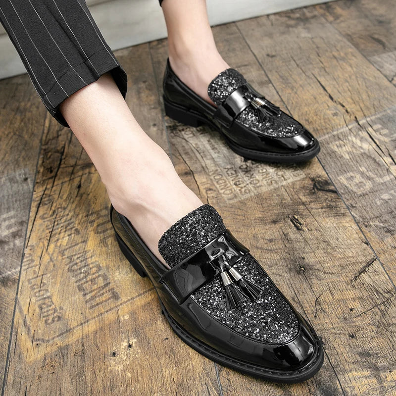 Classic men dress shoes lace up shoes for men plus size point toe business casual comfortable men formal shoes for weddin