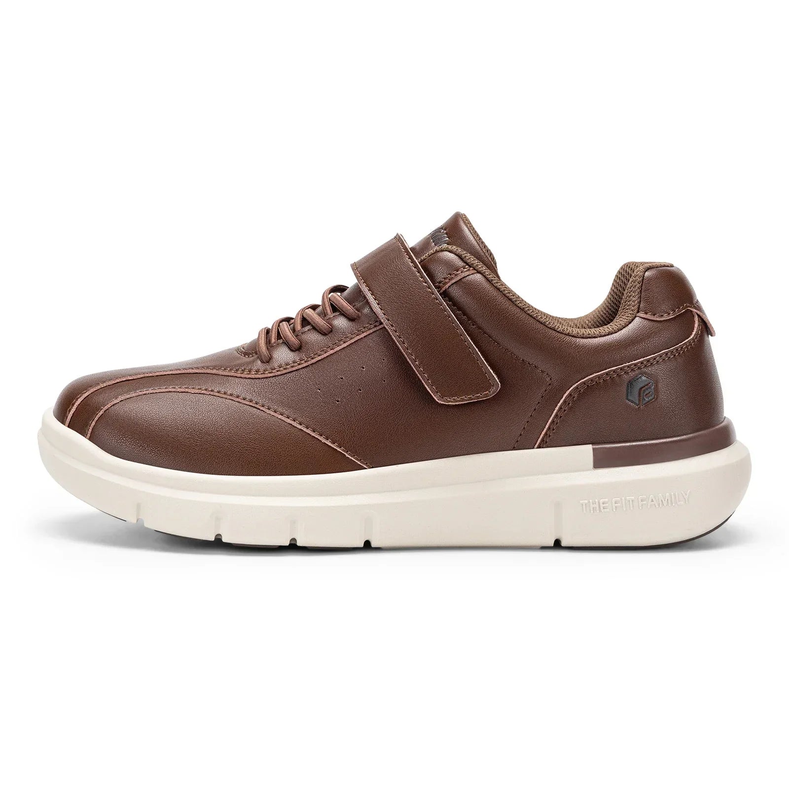 Men Wide Walking Shoes Casual Comfortable Oxford Shoe Lightweight Arch Support Non-Slip Leather Business Sneakers