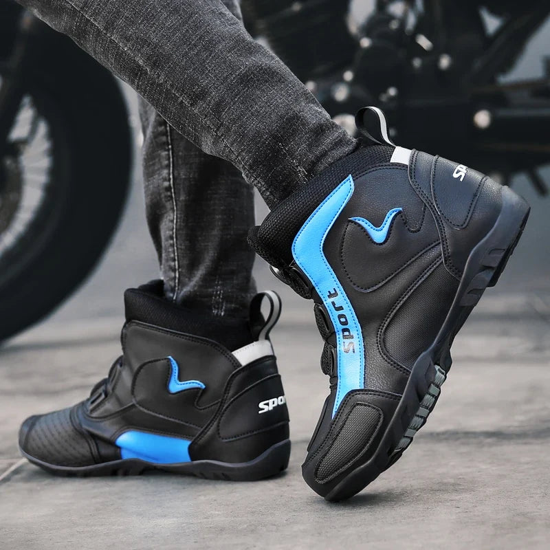 Motorcycle cycling boots four seasons new men's casual high-top safety protection shoes cross country boots outdoor riding boots