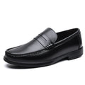 2026 Summer Mens Leather Loafers Slip on Casual Shoes Breathable Moccasins Comfortable Walking Office Flats Male Walking Shoes