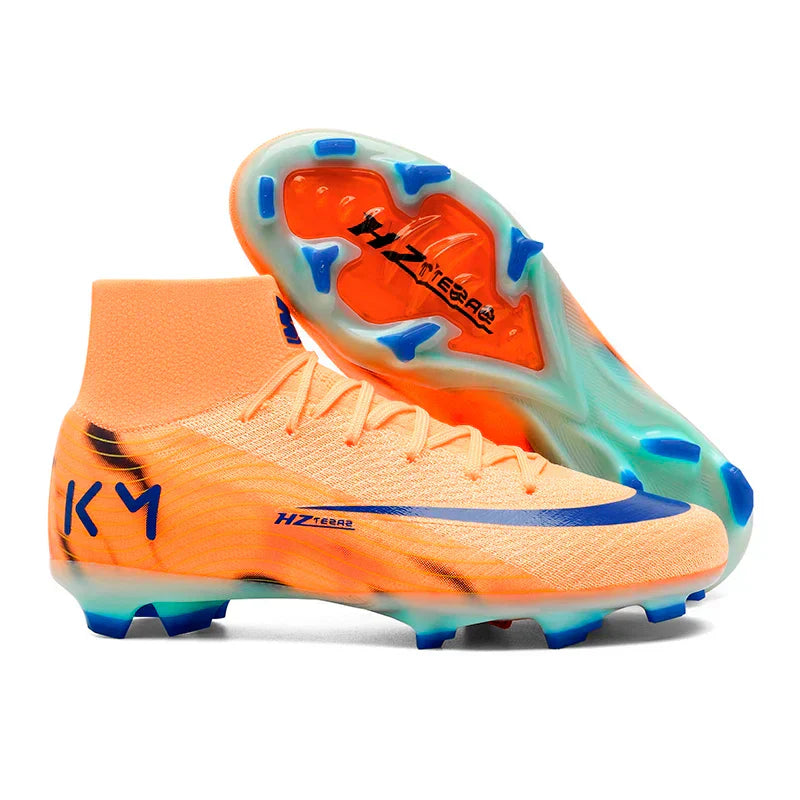 New Men Soccer Shoes Breathable Cleats Football Boots Training Boys Long Spikes Adult Outdoor Sport Non Slip Match Comfortable