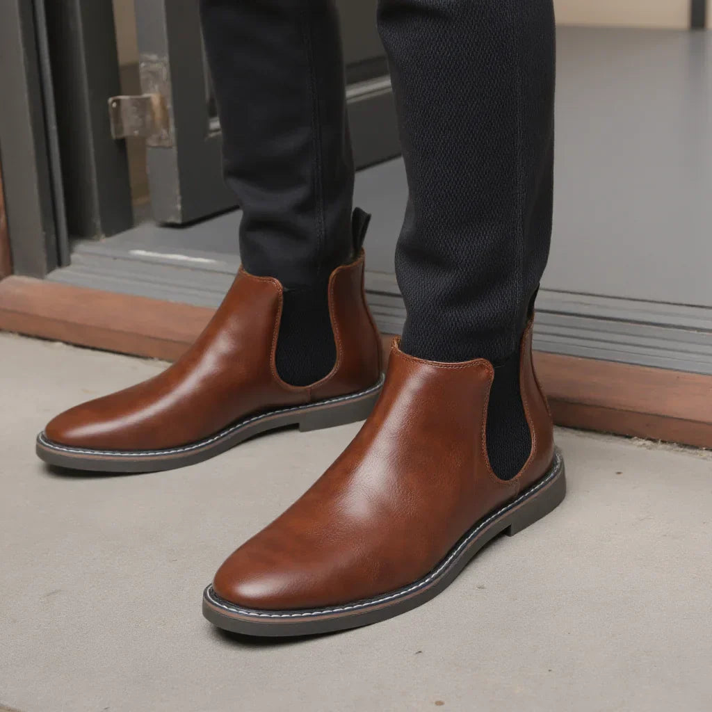 40~46 Men Chelsea Boots Brand Retro Comfortable Fashion Men Boots