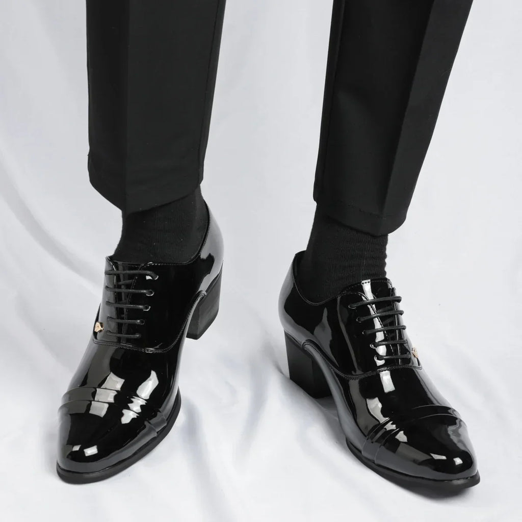 Trendy Men's Casual Black Brown Lace Up Oxford Cuban Shoes Gentleman Business Flats Dress Homecoming Footwear Zapatos Hombre