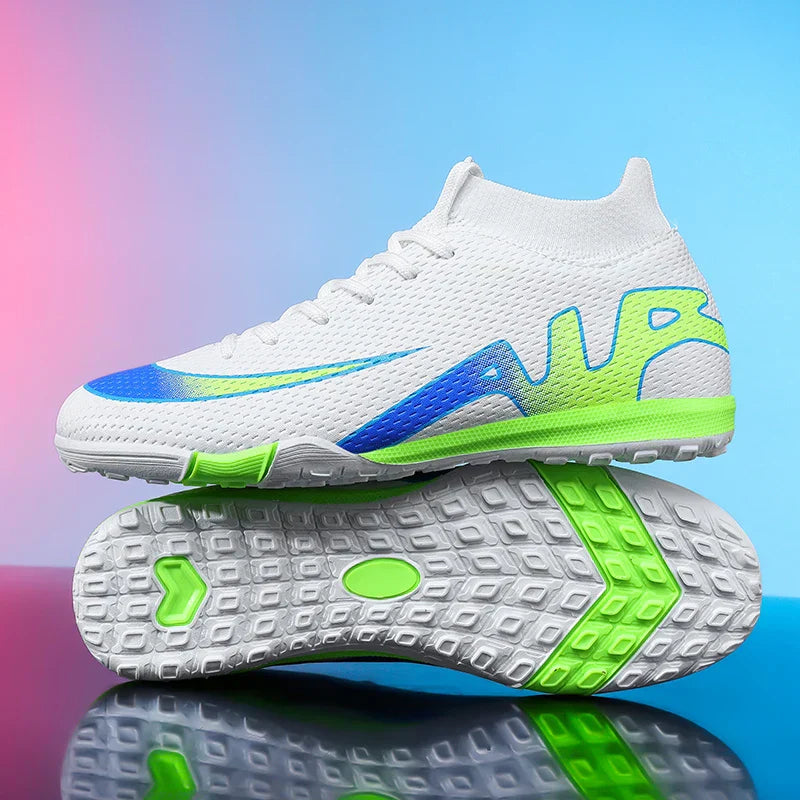 New Men Soccer Shoes Futsal Grass Cleats High-top Football Boots Non-Slip Sneakers High-quality Match Indoor Hot-selling Outdoor