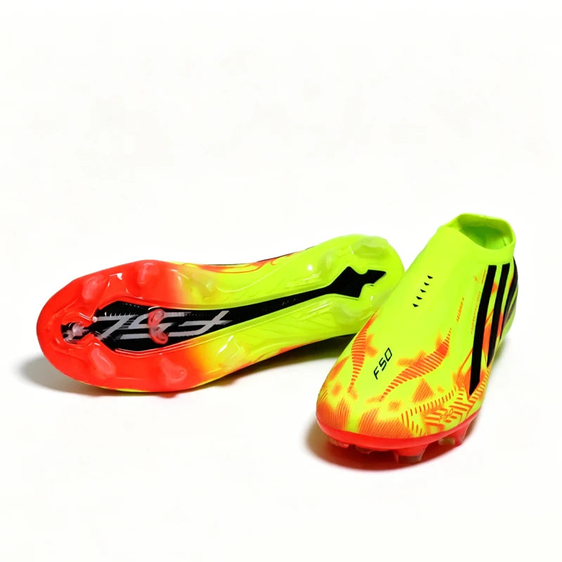 T422 Without-lace Mens Soccer Shoes Outdoor TF/FG Training Football Sneakers Non-slip Youth Turf Soccer Cleats Chuteira Campo