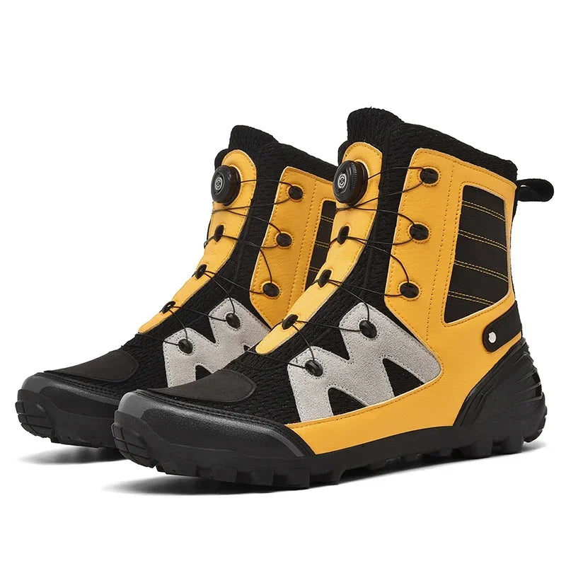 Motorcycle Boots Men Moto Riding Boots Four Seasons Breathable Motorcycles Shoes Motorbike Chopper Cruiser Touring Ankle Shoes