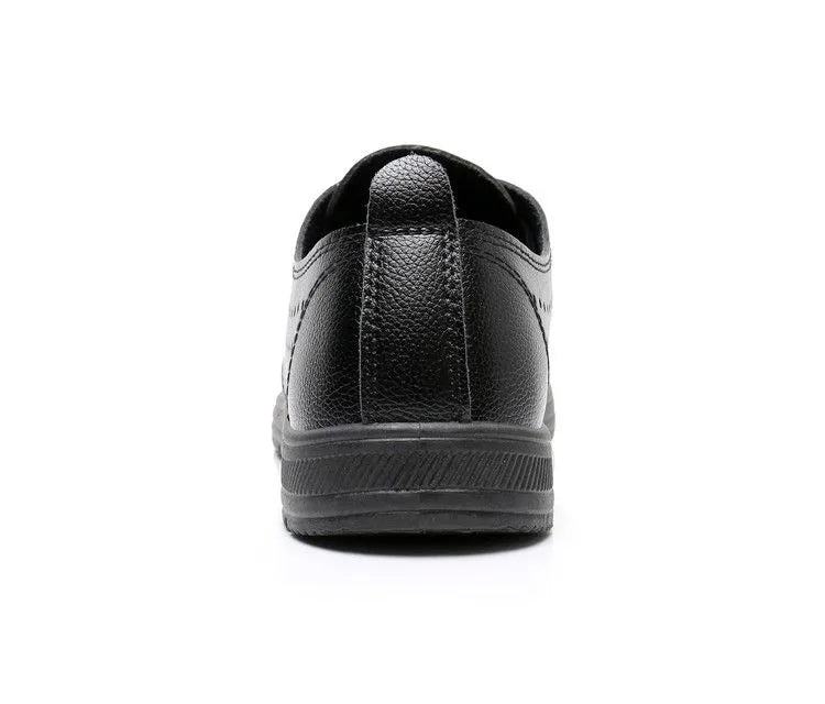 2026 Summer Men Sandals Business Casual Leather Hollow Out Shoes Breathable Soft Sole Clogs Fashion Comfortable Outdoor Slides