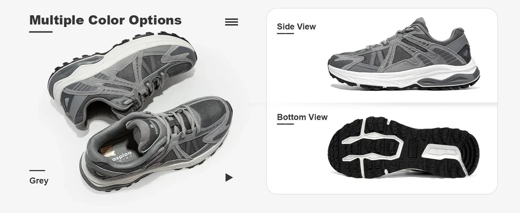 New Men Running Shoes Outdoor Casual Lightweight Breathable Sneakers Male Cushioning Non-Slip Vintage Sports Shoes