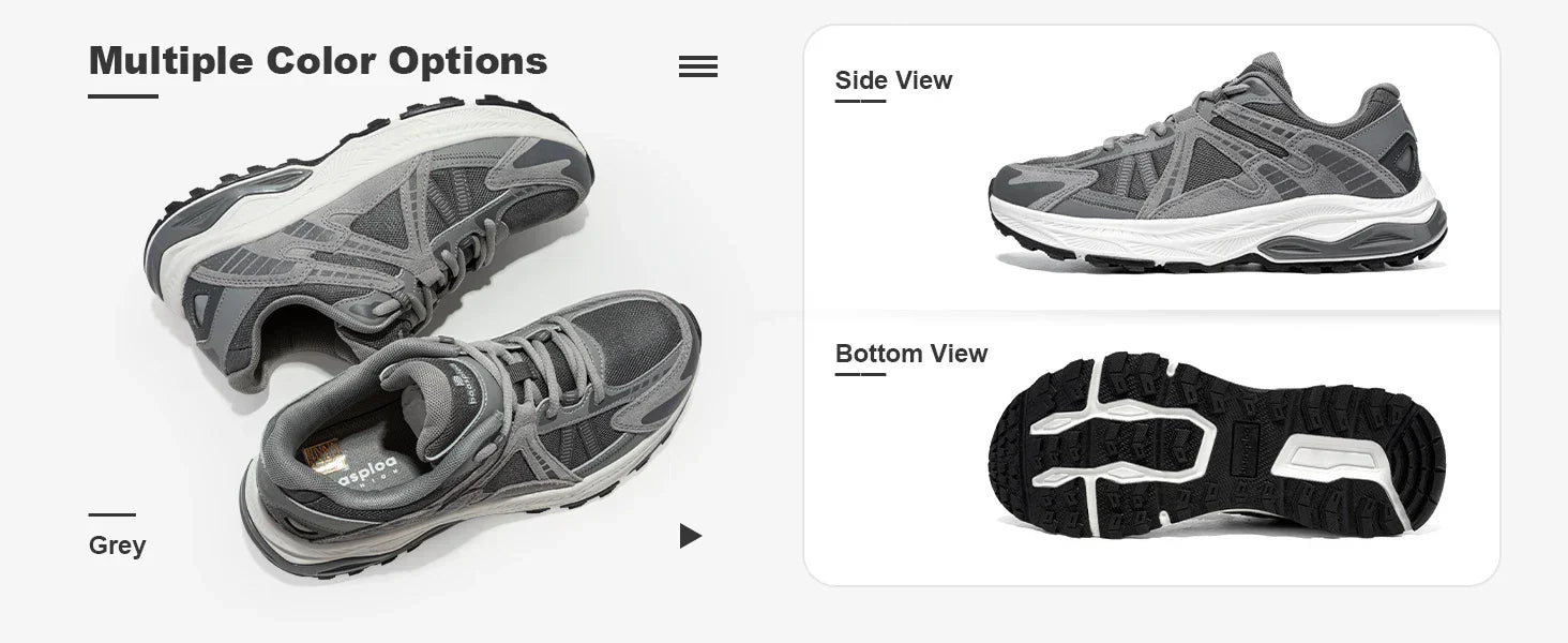 New Men Running Shoes Outdoor Casual Lightweight Breathable Sneakers Male Cushioning Non-Slip Vintage Sports Shoes