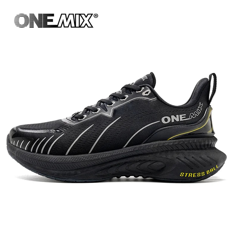 New Cushioning Running Shoes For Men Suitable Heavy Runners Lace Up Sports Women Non-slip Outdoor Athletic Male Sneakers