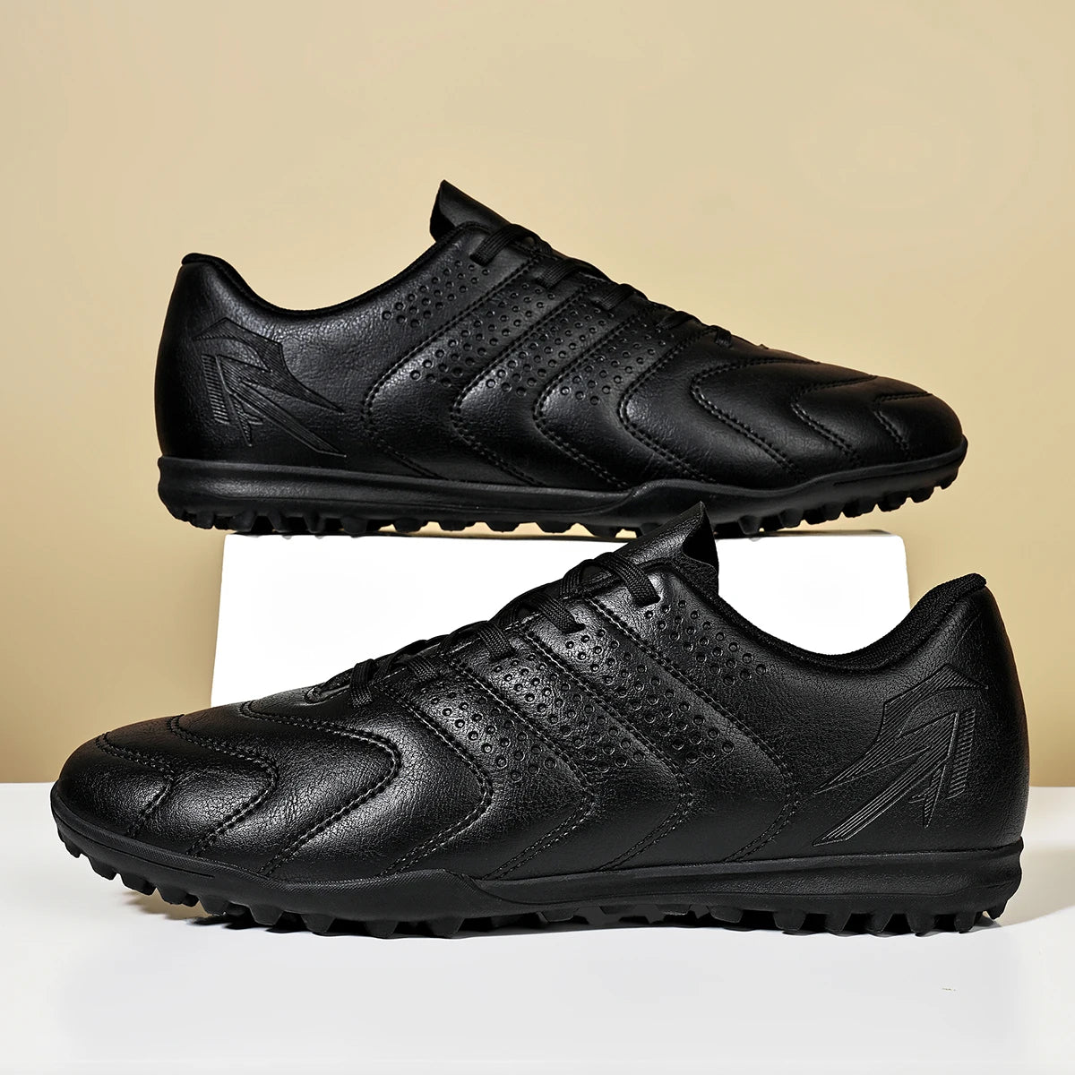Outdoor Men Soccer Cleats With TF Turf Sole, Soft Comfort Breathable Shoes For Competitive Game