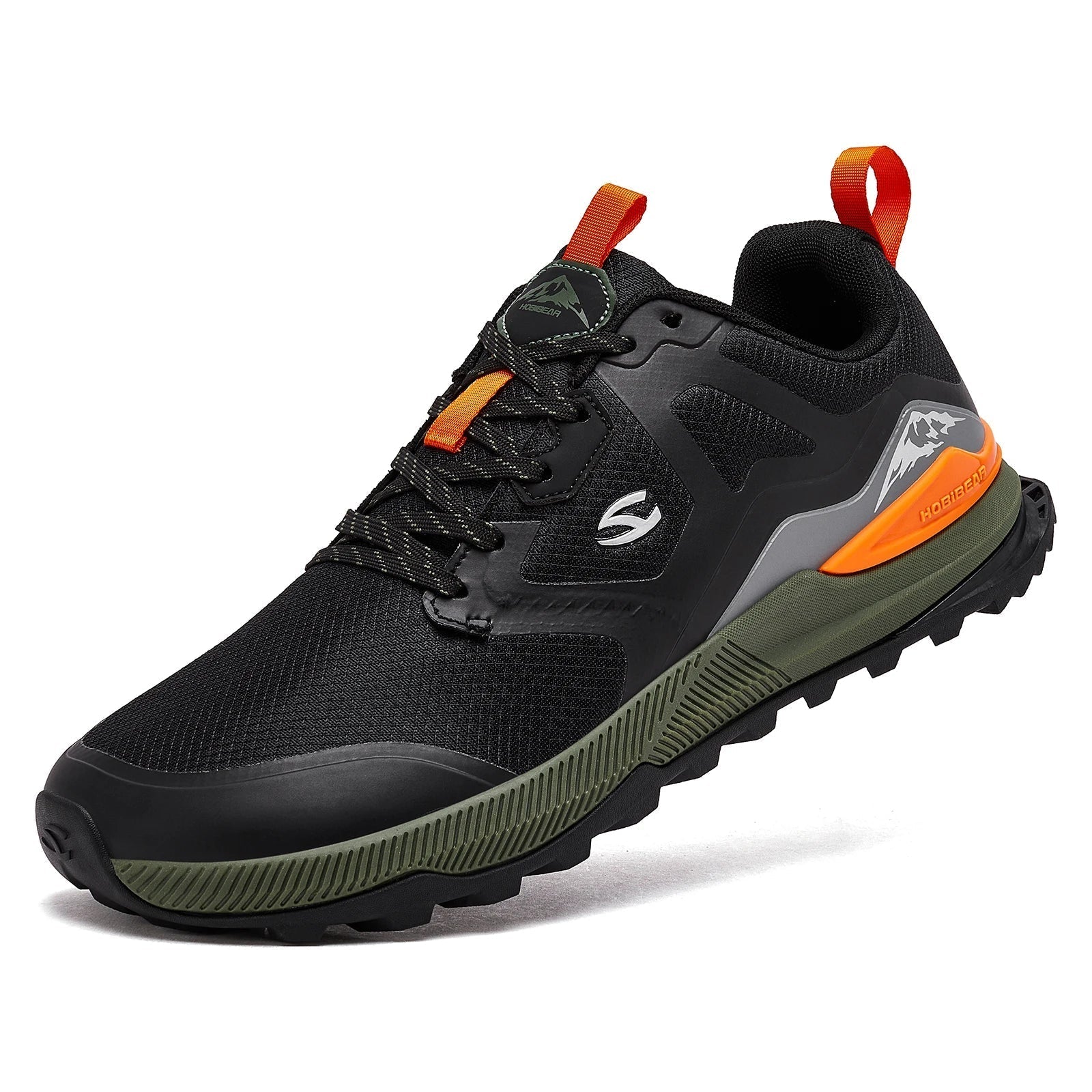 Unisex Hiking Shoes Women Men Trail Running Outdoor Sneakers Artificial Leather Non Slip Lace-Up Walking Shoes