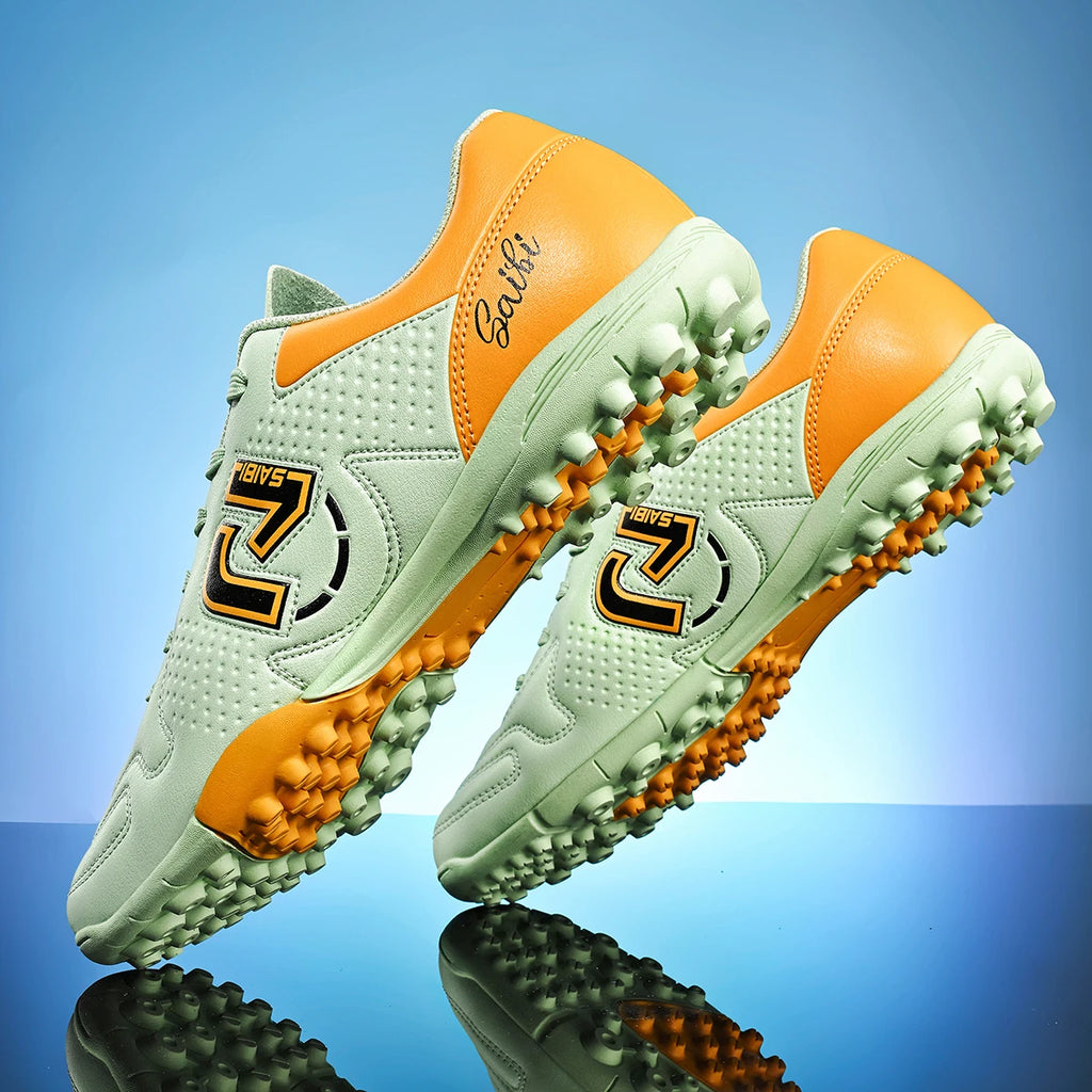 Outdoor TF Turf Soccer Boots Comfort PU Fabric Upper Rubber High Grip Sole Reliable Quality Kids Teenager Sports Shoes