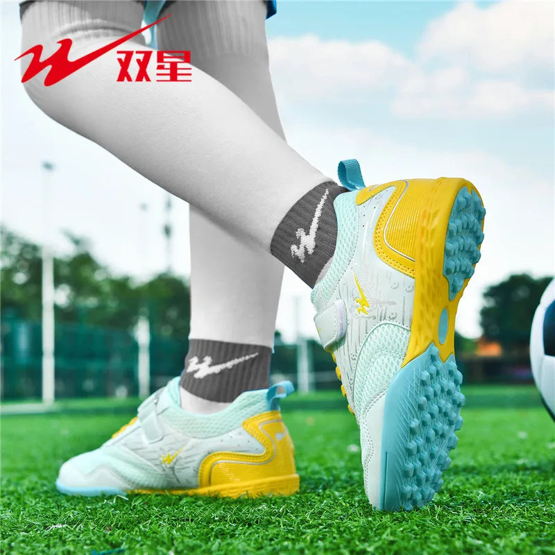High Ventilation Indoor Futsal Shoes Smooth Flat Outsole for Gym League Games Post Lawn Pitch Training Casual Relaxing Wear