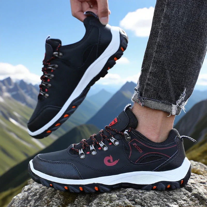 Men's Outdoor Hiking Shoes Lightweight Comfortable Breathable Shoe Waterproof Camping Running Shoes Male Tennis Walking Sneakers