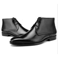 Calf Leather Men's Western Ankle Boots - Comfortable in Stock Chelsea Riding Boots for Men