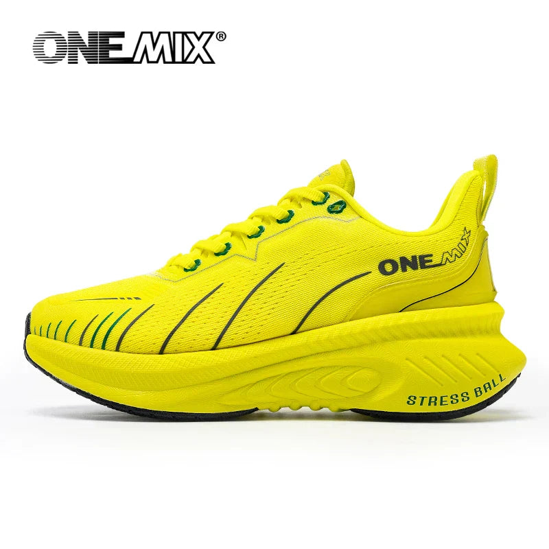 New Cushioning Running Shoes For Men Suitable Heavy Runners Lace Up Sports Women Non-slip Outdoor Athletic Male Sneakers