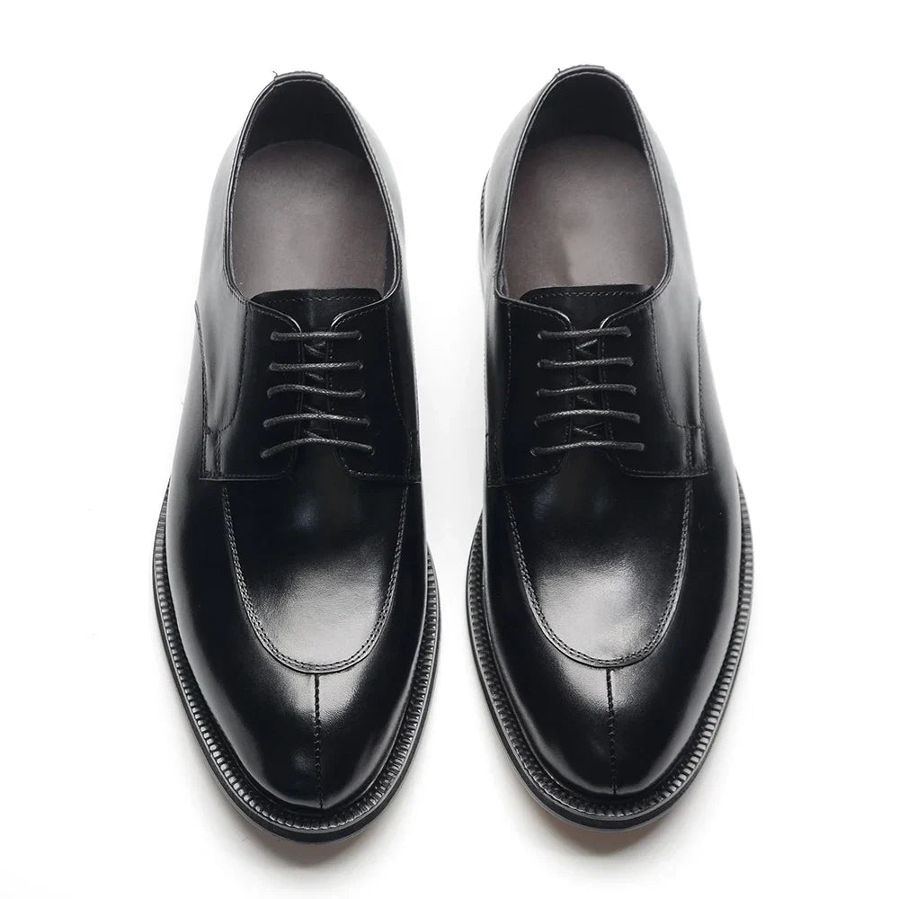 Luxury Handmade Wedding Party Men's Dress Shoes Cow Genuine Leather Lace-up Oxfords Derby Formal Business Social Male Footwear
