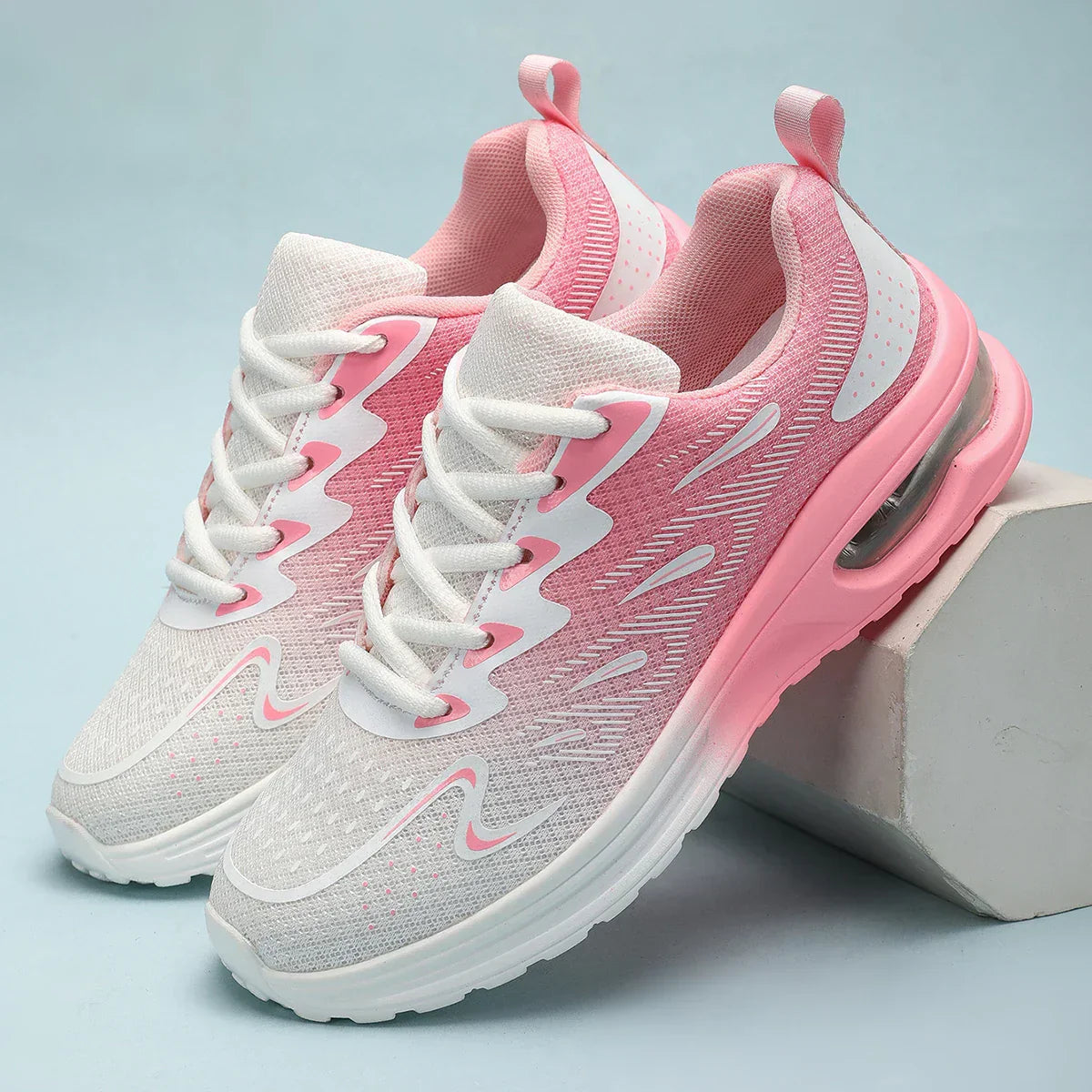Sneaker Women Walking Shoes Womens Fashion Air Cushion Mesh   Breathable Tennis Sport Shoes