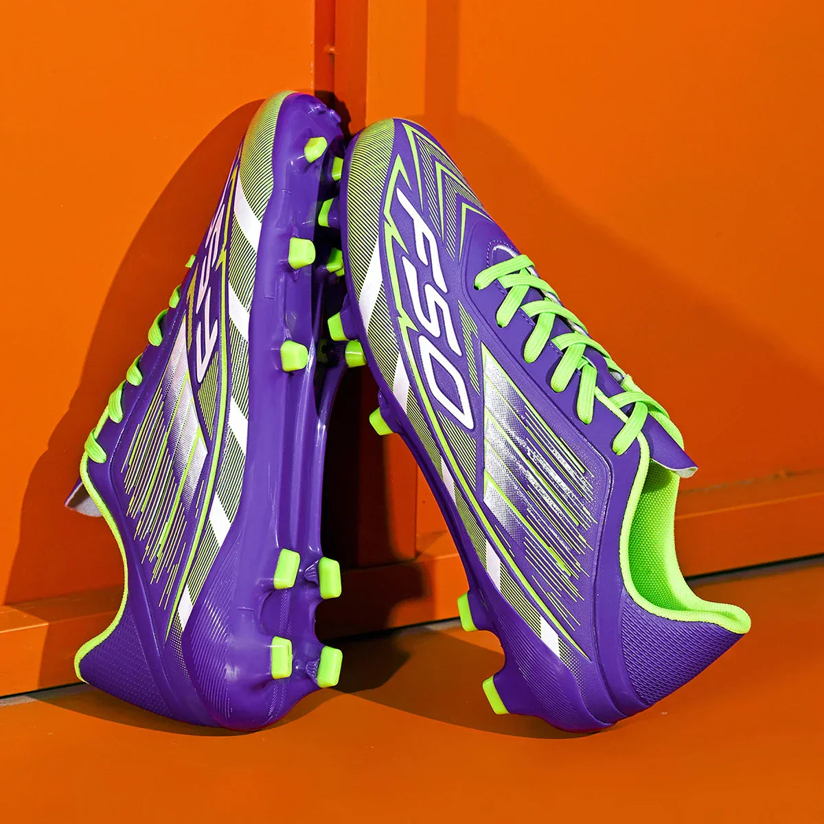 New durable and breathable football shoes with FG/AG studs suitable for all seasons of training and competition