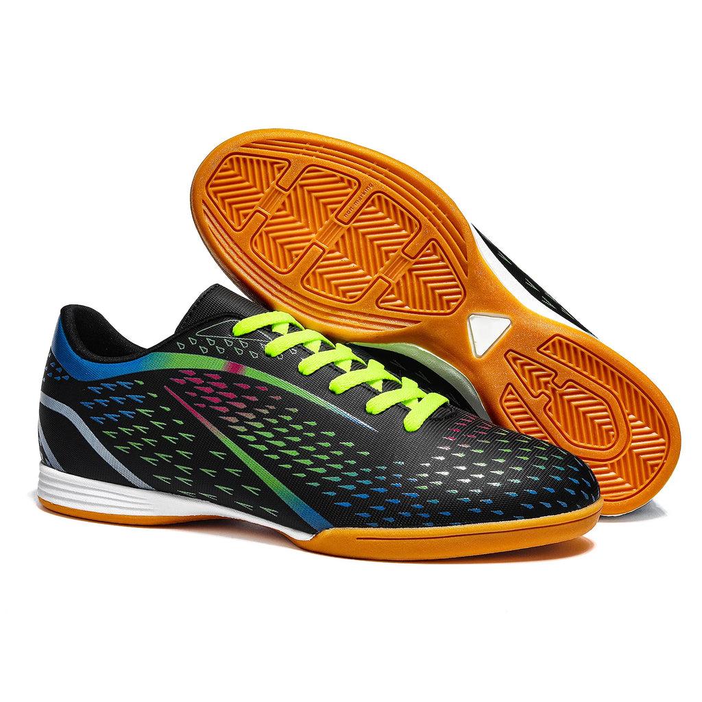 Professional Futsal Men Football Shoes Society Soccer Shoes Indoor Sports Cleats Unisex Non Slip Resistant Women Football Boots