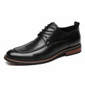 Italian Design Men's Oxford Business Shoes Formal Casual Leather Laces Lace-Up Anti-slip Flat Designer Shoes Comfy Walking Shoes