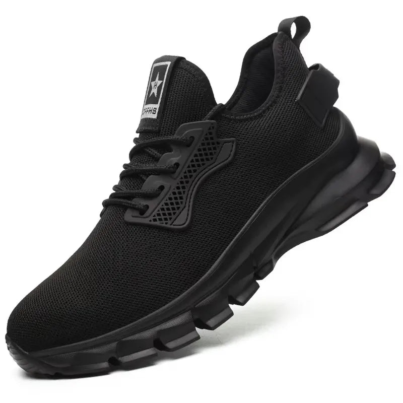 2026 Lightweight Men Safety Shoes Steel Toe Cap Work Sneakers Men Protective Shoes Anti-Smash Anti-Puncture Indestructible Shoes