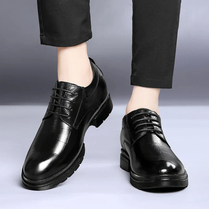 Genuine Leather Men's Oxford Shoes Lace Up Casual Shoes Comfortable Sneakers Outdoor Male Walking Shoes Formal Dress Footwear
