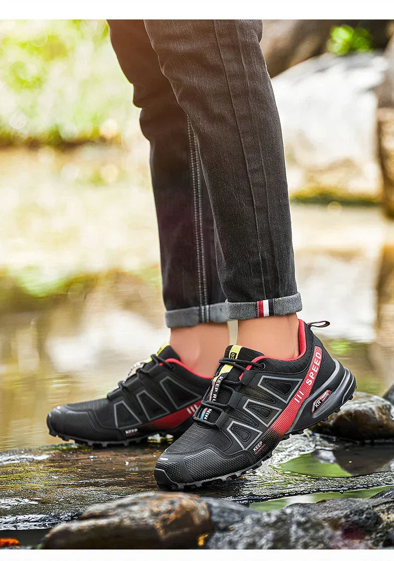 Waterproof Hiking Shoes Men‘s Outdoor Trekking Sneakers Mountain Climbing Camping Trainers Hunting Tactical Boots Bike Shoe Male