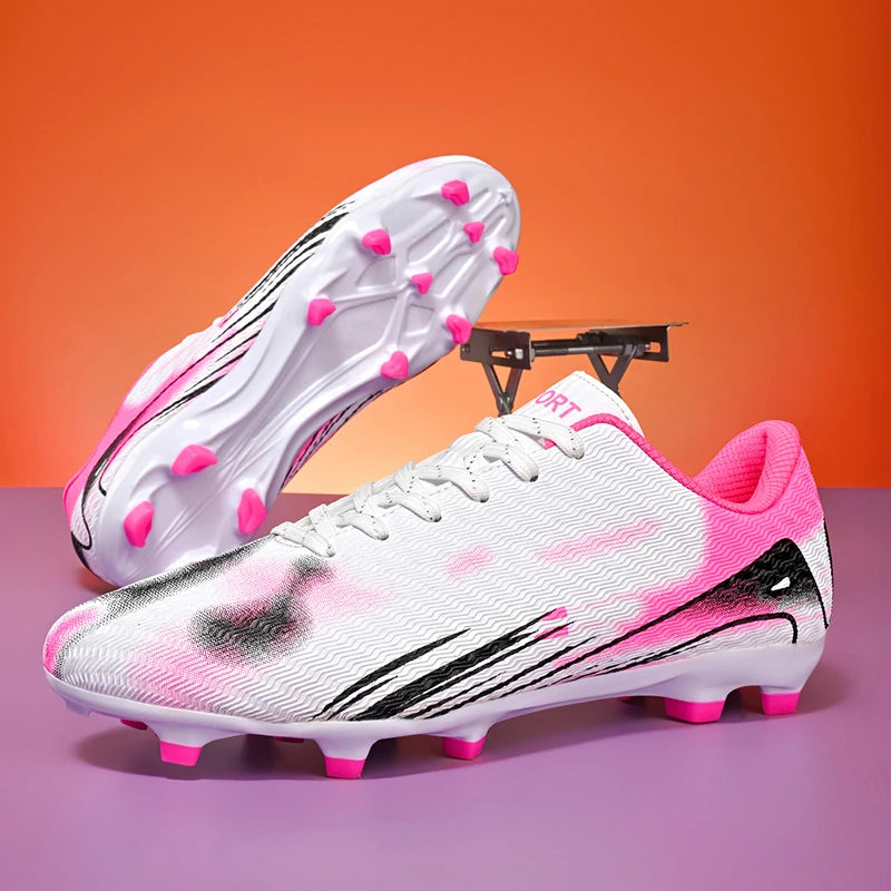 New Mens Outdoor Soccer Shoes Cleats Professional Football Shoes Kid Football Field Boots Comfortable Non-Slip Training Sneakers