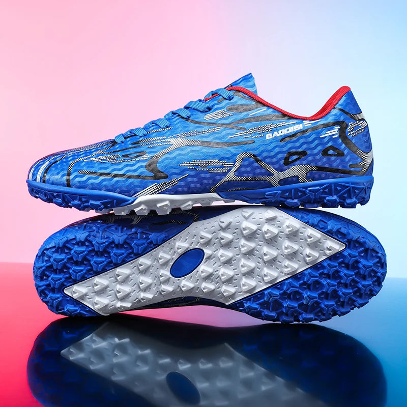 Teenager Boys Girls TF Broken Studs Football Boots Men Women Comfort Turf Soccer Cleats Outdoor Match Training Sports Footwear