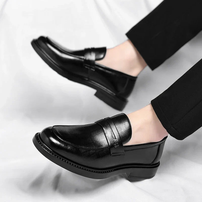 Male Shoes High Quality Fashion Men Business Shoes Italian Handmade Shoes Genuine Leather Loafers Slip-ons Men Casual Footwear