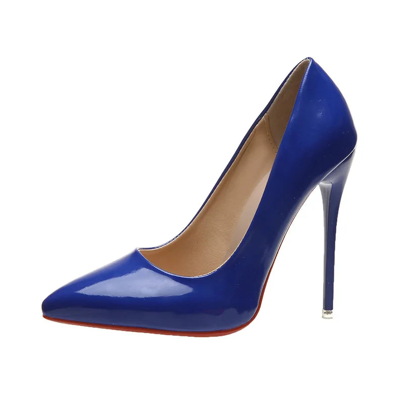 Women Shoes 10cm Fashion High Heels 35-43 Plus Size  Thin Stiletto Banquet Wedding Shoes Sexy Pointed Toe Ladies Party Shoes
