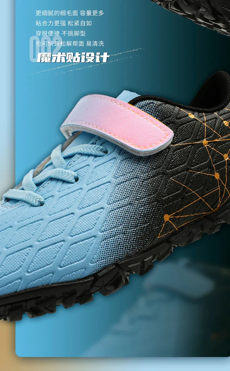 New Men Soccer Shoes Girls Cleats Outdoor Match Training Sport Football Boots Long Spikes Comfortable Breathable Boys Non Slip