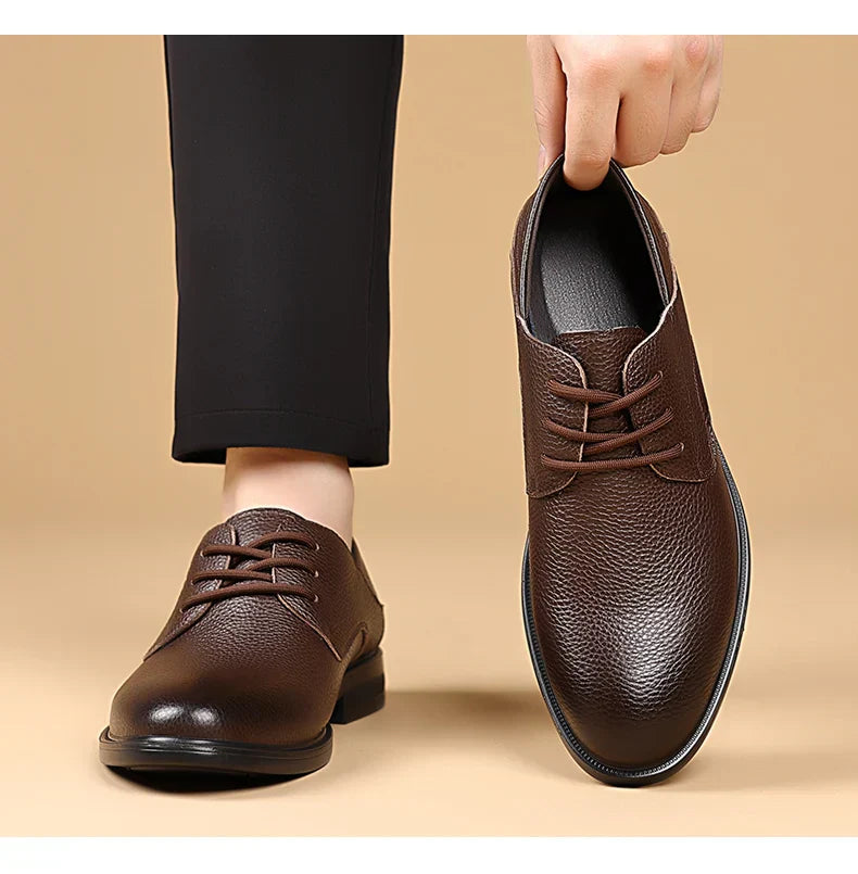 Men Formal Leather Shoes Black Pointed Toe Men Loafers Party Office Business Casual Shoes for Men Oxford Shoes Mens Dress Shoe