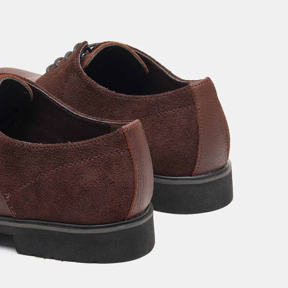 Genuine Leather Men Derby Shoes Thick Sole Men Casual shoes Men Leather Shoes