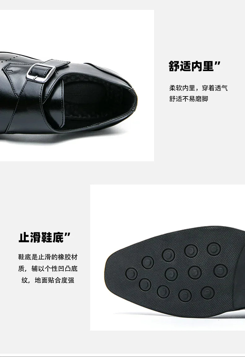 Leather Shoes For Man Loafers Casual Fashion Business Formal Shoes wedding Big Size Designer Shoes High Quality